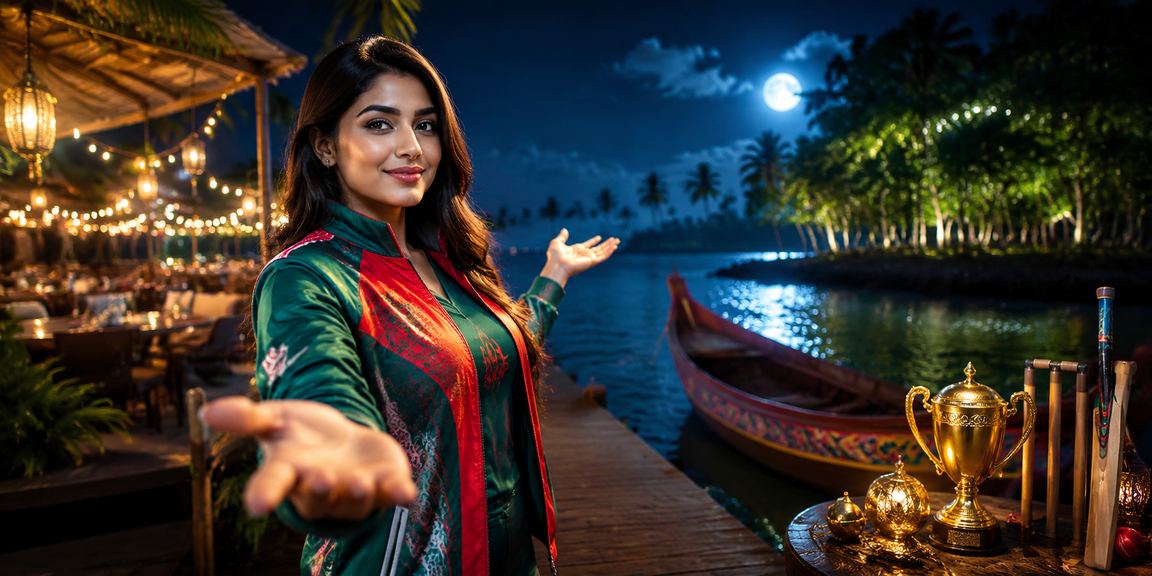 সুন্দরবনের পাড়ে ক্রিকেট ও বাজির দৃশ্য